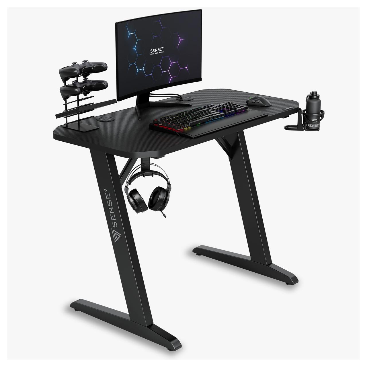 Геймерський ігровий стіл Sense7 Nomad Basic 100x50 Black