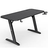 Геймерський ігровий стіл Sense7 Nomad Basic 140x60 Black, фото 3