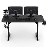 Геймерський ігровий стіл Sense7 Nomad Basic 140x60 Black, фото 6