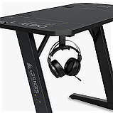 Геймерський ігровий стіл Sense7 Nomad Cybernetic Black, фото 8