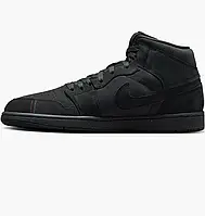 Urbanshop com ua Кросівки чоловічі Air Jordan 1 Mid Se Craft Monochrome Black FD8634-001 РОЗМІРИ ЗАПИТУЙТЕ