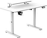 Геймерський ігровий стіл Ultradesk Highlander White (UDESK-HG-WT), фото 6