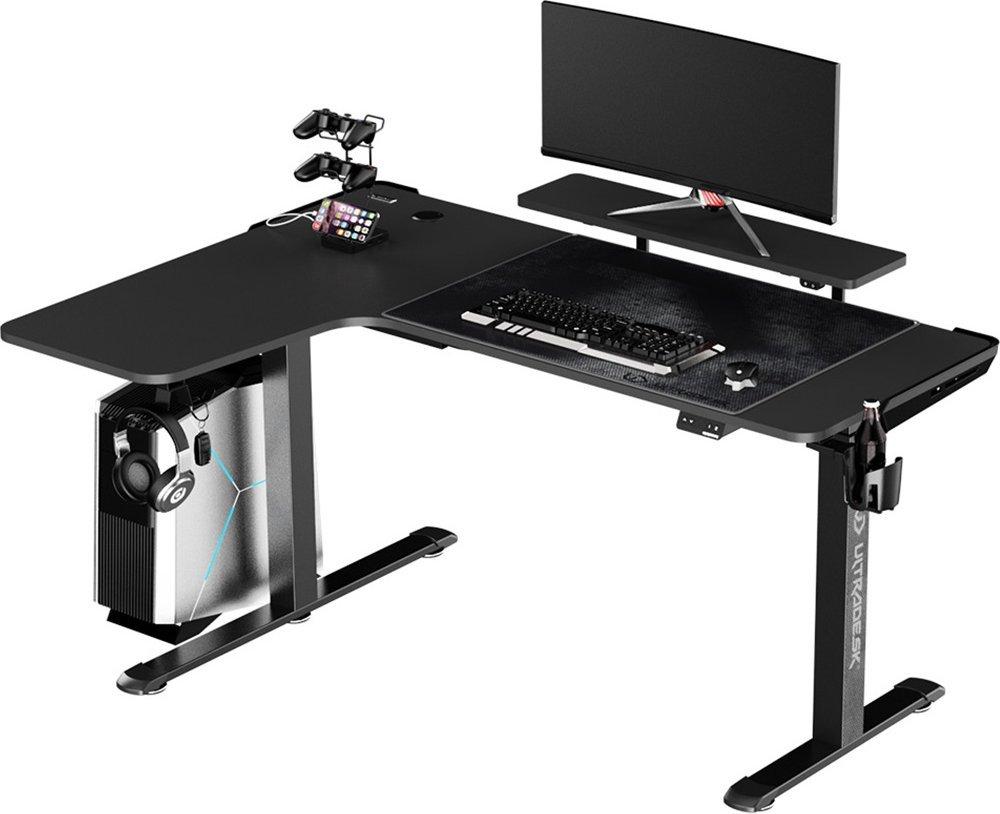 Геймерський ігровий стіл Ultradesk Winger Black (UDESK-WI-BKA/BKB)