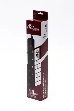 Фільтр мережевий ProLogix (PRS-050P5-18B) 5 розеток, 1.8 м, фото 3