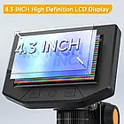 Цифровий мікроскоп P220 з екраном 4,3 дюйма 1000Х HD1080P Підсвітка, фото 4