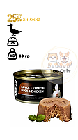 Влажный корм AnimAll для кошек утка с курицей 80 гр