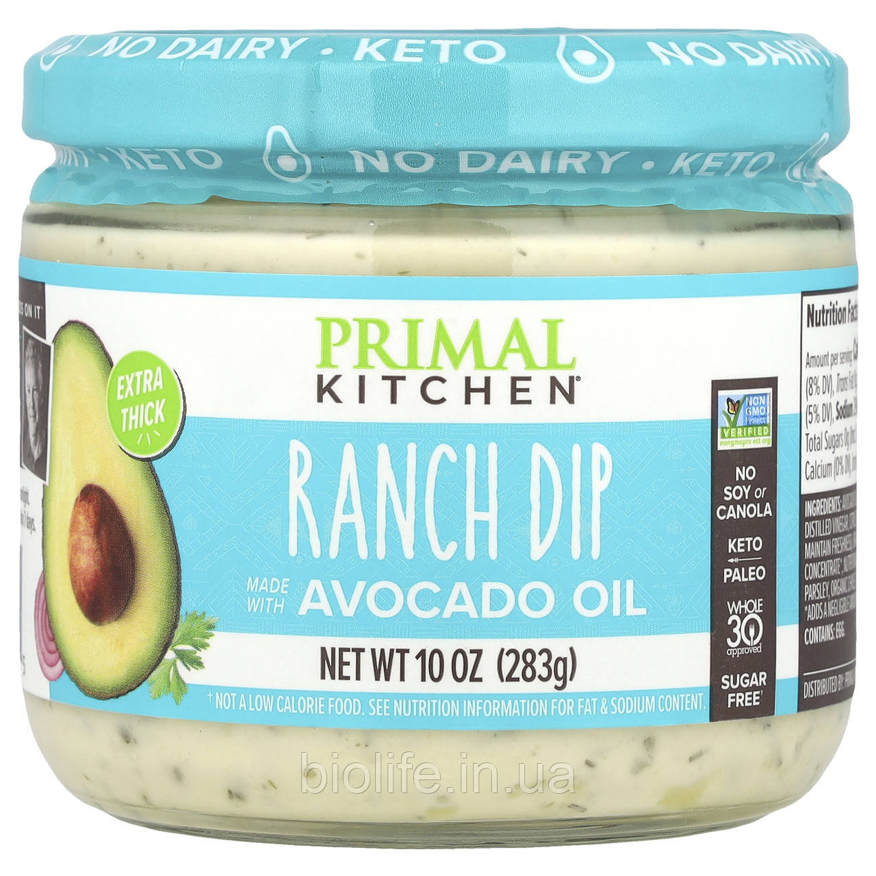 Primal Kitchen, Ranch Dip, 283 г (10 унций) оригінал, фото 1