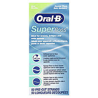 Oral-B, Super Floss, м'ята, 50 попередньо нарізаних ниток в Україні оригінал