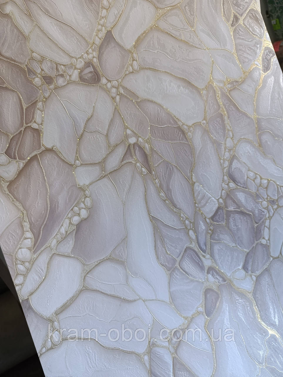 Слов'янські Шпалери КФТП вінілові на паперовій основі супер мийка Expromt 10м*0,53 9В49 Мішель 5879-01, фото 1