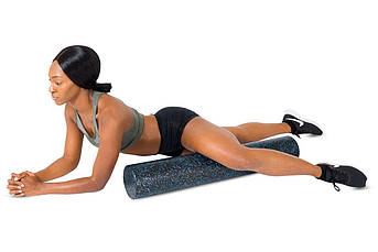 Ролер для занять йогою й пілатесом EPP 90х14.5см Чорний