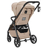 Коляска прогулянкова дитяча CARRELLO Bravo Carbon CRL-5530 Frost Beige Бежева, фото 6