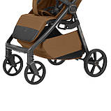 Коляска прогулянкова дитяча CARRELLO Bravo Carbon CRL-5530 Ginger Beige Коричнева, фото 3