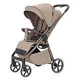 Коляска прогулянкова дитяча CARRELLO Bravo M/Lite CRL-5529 Glossy Beige Бежева, фото 2