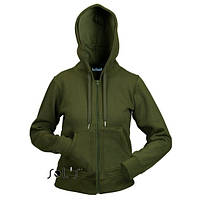 Толстовка жіноча на блискавці з капюшоном