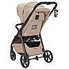 Коляска прогулянкова дитяча CARRELLO Bravo Carbon CRL-5530 Frost Beige Бежева, фото 6