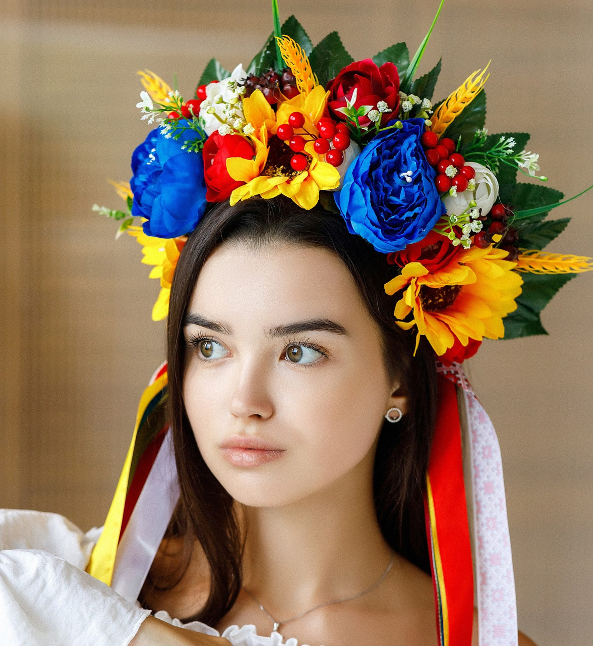 Українські віночки (синьо-жовті) - великий, фото 1