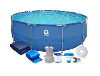 Круглий каркасний басейн із фільтр насосом 305х76 см AVENLI з комплектом аксесуарів 16 в 1