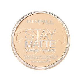 Rimmel London Stay Matte — 001 Transparent — Компактна пудра, легка, з високим ступенем покриття, контроль б
