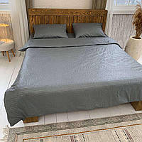 Постільна білизна жатка полуторний розмір колір "графіт"