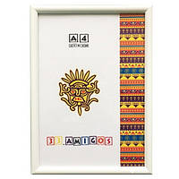Рамка для дипломів (фоторамка) "33 Amigos" біла