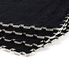 Підлога-пазл плюшевий ЧОРНИЙ 60*60*1cm (D) SW-00002079, фото 2