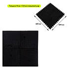 Підлога-пазл плюшевий ЧОРНИЙ 60*60*1cm (D) SW-00002079, фото 4