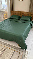 Постільна білизна жатка полуторний розмір колір "зелена"