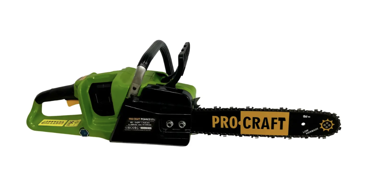 Пила ланцюгова Procraft PCA40/2 (2 акб 8Аг + ЗП)