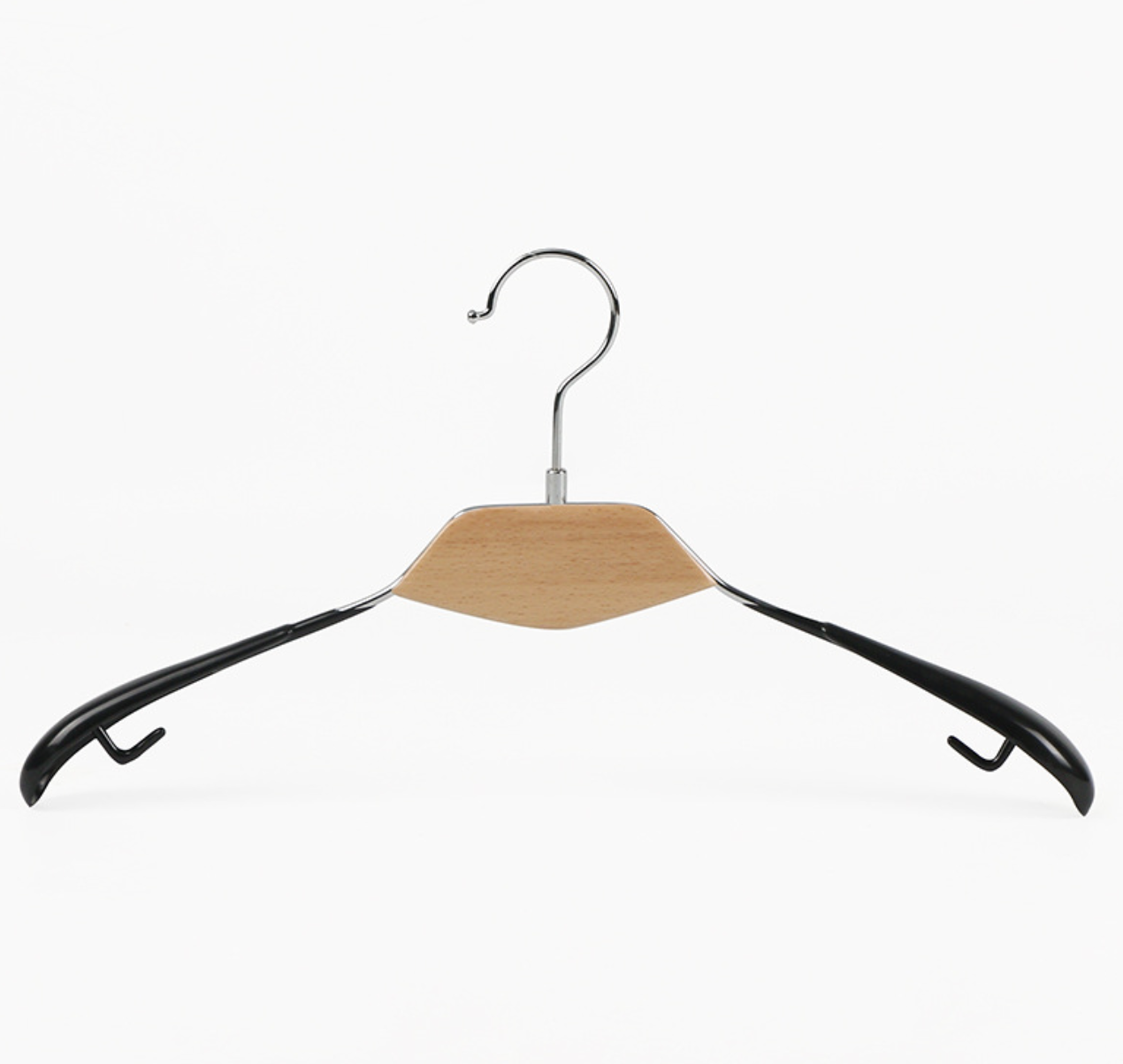 Плічка вішалки для одягу з Дерев'яною вставкою А-38, фото 1