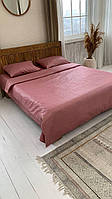 Постільна білизна жатка полуторний розмір колір "чайна троянда"