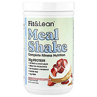 Fit & Lean, Meal Shake, Complete Fitness Nutrition, полуничне пісочне печиво, 365 г (0,8 фунта) Дніпро