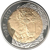 Монета Буркіна Фасо 50 франків 2017 р. Тигр