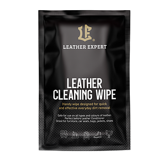 Серветка для знежирення шкіри Leather Expert Degreasing Wipe