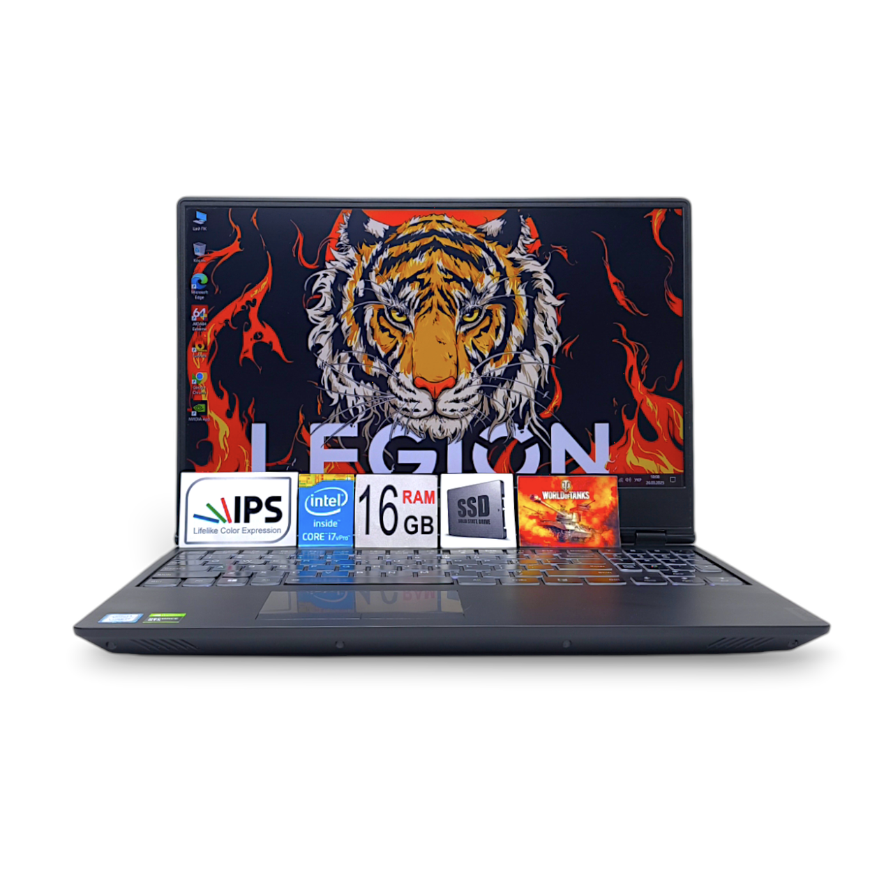 Ноутбук Lenovo Legion 15.6 FHD IPS i7-9750H Ram 16GB DDR4 SSD 500GB NVIDIA GTX1660TI 6GB