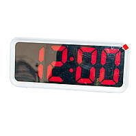 Настільний LED годинник з термометром DT-6508, Білий, електронні годинники з термометром, що світяться