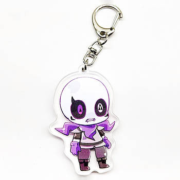 "Санс (Андертейл / Undertale)" брелок акриловий двосторонній з уф-друком