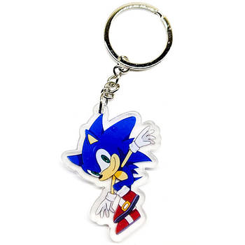 "Їжак Сонік" брелок акриловий двосторонній з уф-друком