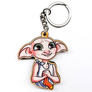 "Доббі (Гаррі Поттер)" брелок дерев'яний двосторонній з уф-друком