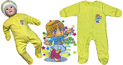 Комбінезон чоловічок Уні жовтий 05.42.05