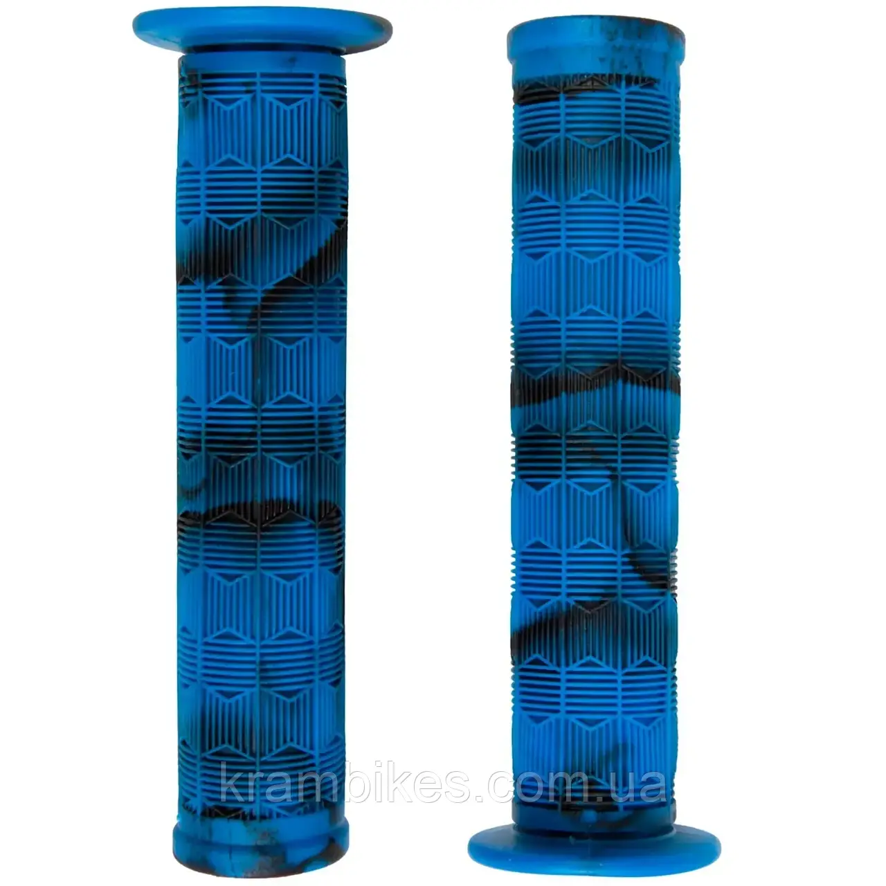 Грипсы на руль 138мм BC-GR6407 для BMX синій з чорним, фото 1