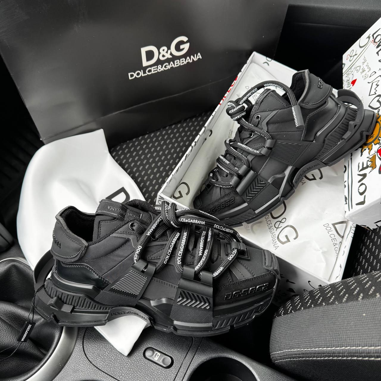 Кросівки чоловічі чорні Dolce & Gabbana Space Black (19707)