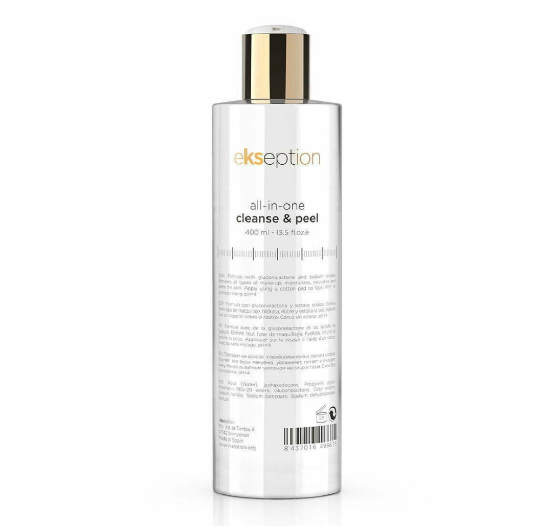 Очисне молочко з глюконолактоном Ekseption All-In-One Cleanse&Peel 400 мл
