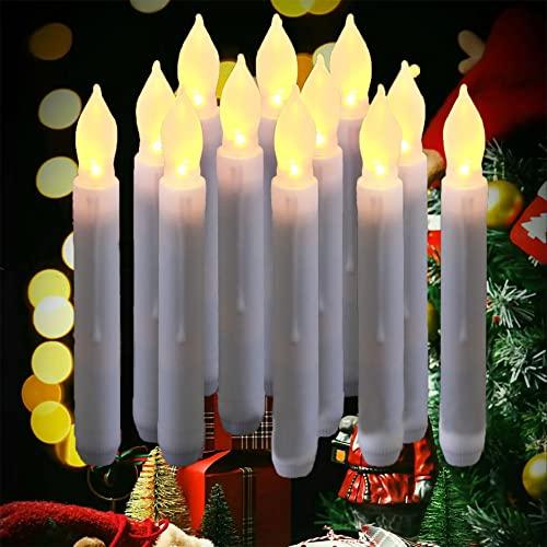 Конусні без полум'яні мерехтливі свічки, свічки для вечірки, весілля, декору, фестивалю, тепле біле світло, фото 1