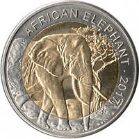 Монета Буркіна Фасо 50 франків 2017 р. Африканський слон