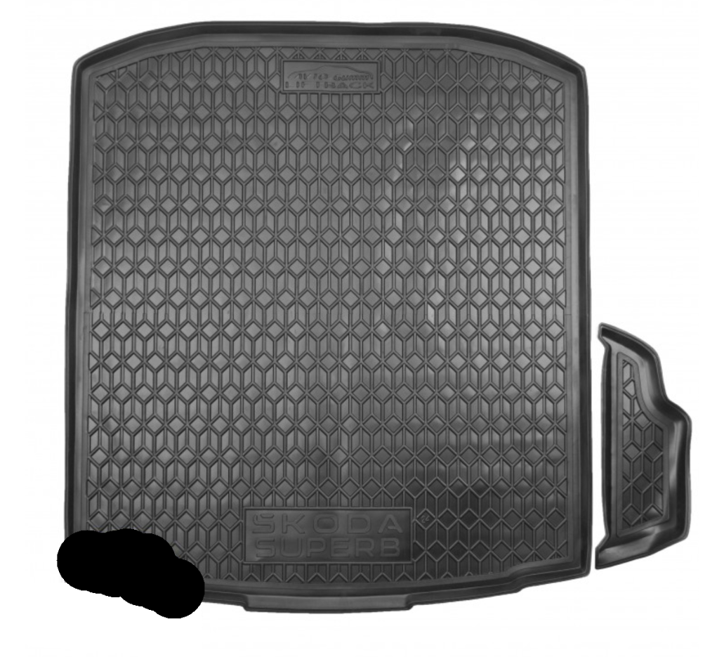 Килимки в багажник Skoda SuperB IV 2024- ліфтбек поліуретан 112239 Avto-Gumm