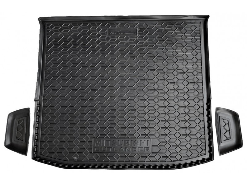 Килимки в багажник Mitsubishi Outlander 2022- 7місць поліуретан 112057 Avto-Gumm