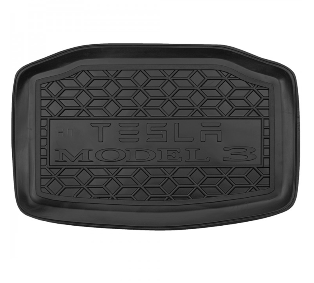 Килимки в багажник Tesla Model 3 2017-2022 задній нижня ніша поліуретан 112199 Avto-Gumm