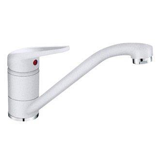 Змішувач для кухні Franke Novara Plus, довж.виливу - 251мм, поворотний, 1важіль, білий, фото 1