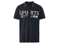 Футболка-поло з бавовняного піке для чоловіка Livergy LIDL 442817 L темно-синій