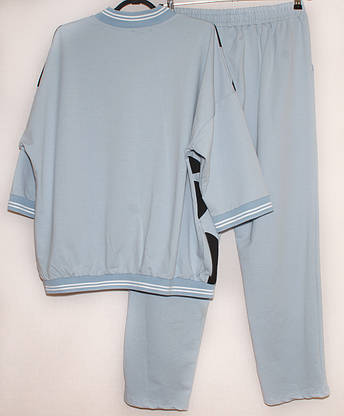 Жіночий костюм сучасний прогулянковий с брюками XXL/3XL, фото 4